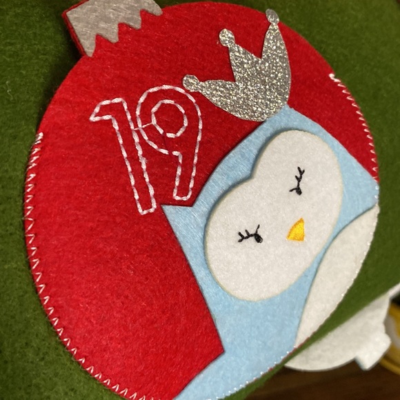 Pottery Barn Kids Felted and Fun Tree Shaped Pocketed Advent Holiday Calendar🎄 - Picture 5 of 16
